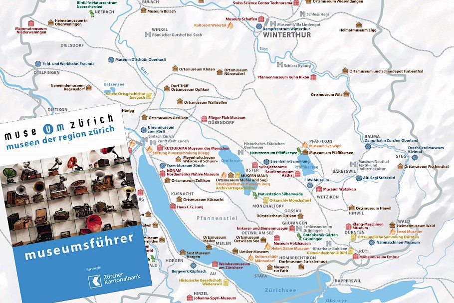 Die Museen der Region Zürich auf einen Blick.